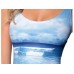 ชุดว่ายน้ำวันพีช ลาย ท้องทะเล สีฟ้า ชายหาด 3 มิติ สามารถใส่เป็นเสื้อกล้ามได้เลย สินค้านำเข้า ราคาพิเศษ no 921626
